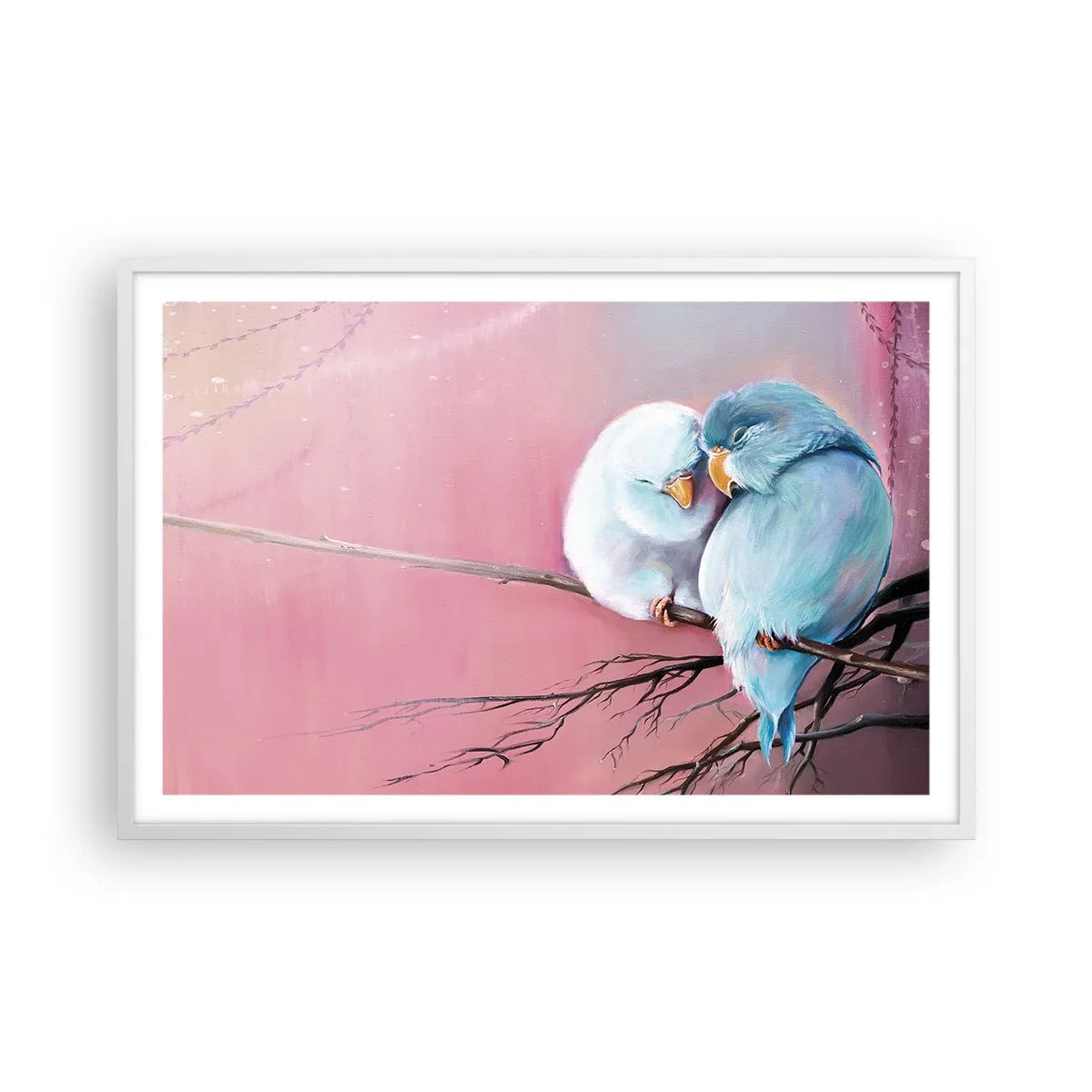 Poster in einem weißen Rahmen - Was kann ich hier hinzufügen? ... - 91x61 cm