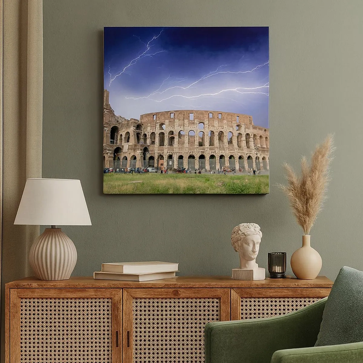 Bild auf Leinwand - Leinwandbild - Kampfarena - 30x30 cm