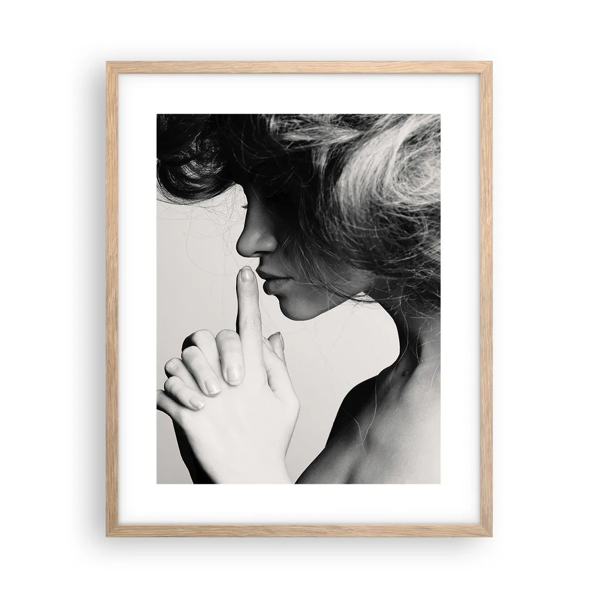 Poster in einem Rahmen aus heller Eiche - Auf sich selbst hören - 40x50 cm