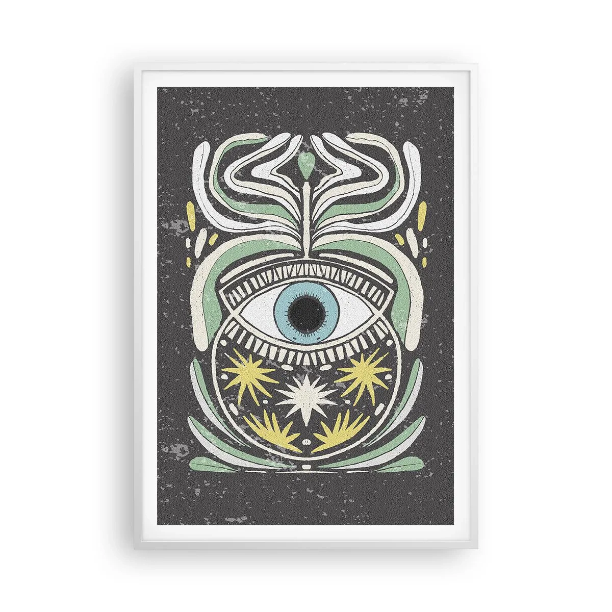 Poster in einem weißen Rahmen - Stammesrituale - 70x100 cm