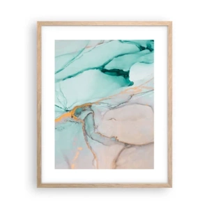 Poster in einem Rahmen aus heller Eiche - Ein Tanz der Formen und Farben - 40x50 cm