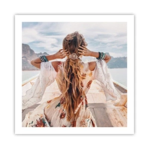 Poster - Auf dem Weg zum Glück - 60x60 cm