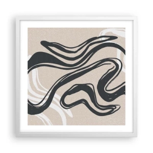 Poster in einem weißen Rahmen - Vervielfachter Ausdruck - 50x50 cm