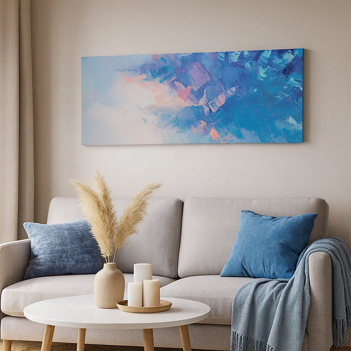 Bild auf Leinwand - Leinwandbild - Winter-Abstraktion - 30x30 cm