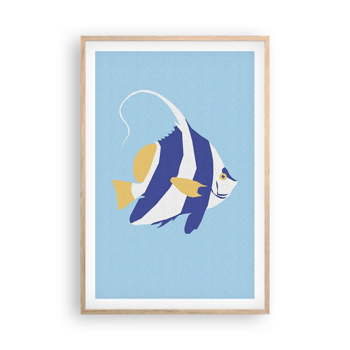 Poster in einem Rahmen aus heller Eiche - Vermisse tropische Gewässer - 61x91 cm