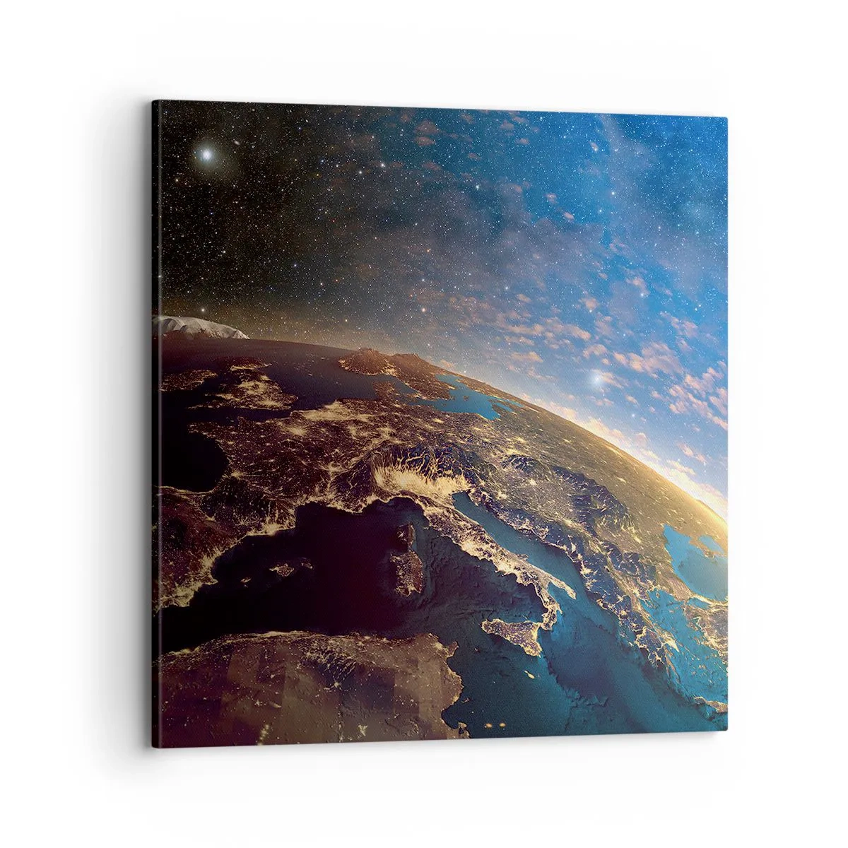 Bild auf Leinwand - Leinwandbild - Schauen wir uns aus der Ferne an - 70x70 cm