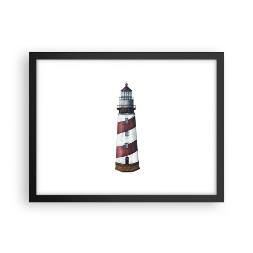 Poster in einem schwarzem Rahmen - Immer auf der Hut - 40x30 cm