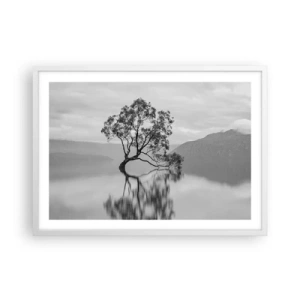 Poster in einem weißen Rahmen - Es gibt so ein Land - 70x50 cm