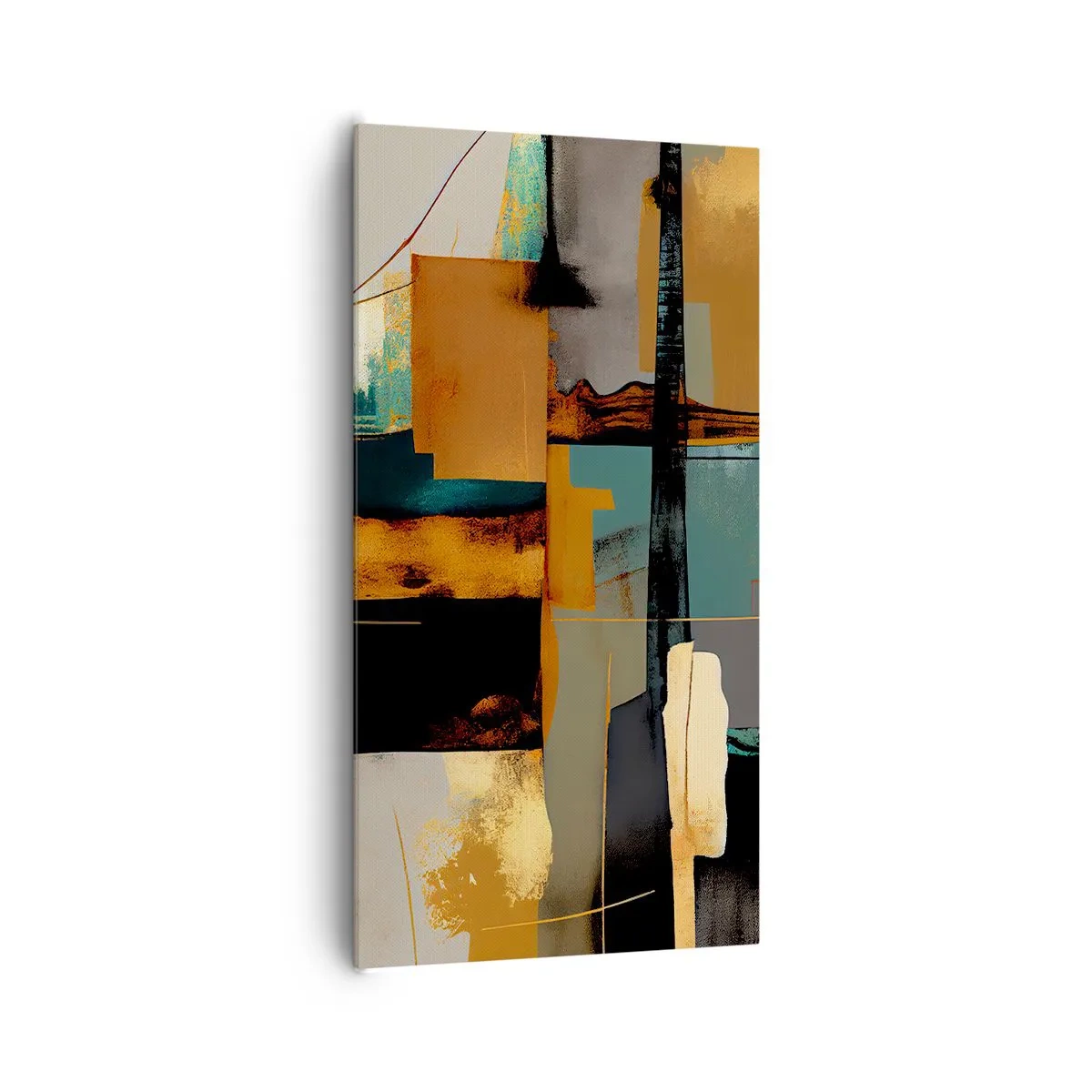 Bild auf Leinwand - Leinwandbild - Abstraktion – Licht und Schatten - 65x120 cm