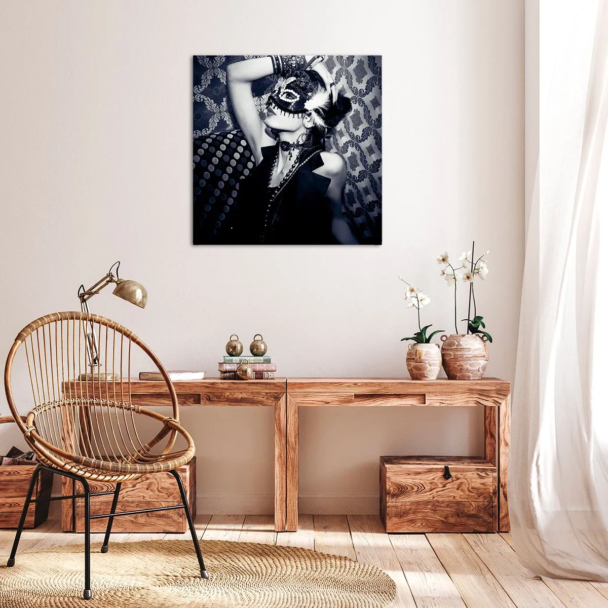 Bild auf Leinwand - Leinwandbild - Dekorationen, Ornamente, Muster ... - 60x60 cm