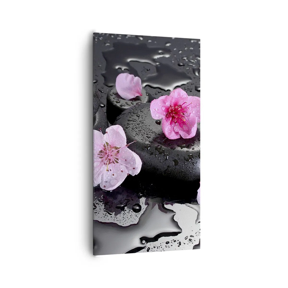 Bild auf Leinwand - Leinwandbild - Und der Stein fällt vom Herzen - 65x120 cm