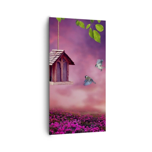 Bild auf Leinwand - Leinwandbild - Einladung zum Abendessen - 65x120 cm