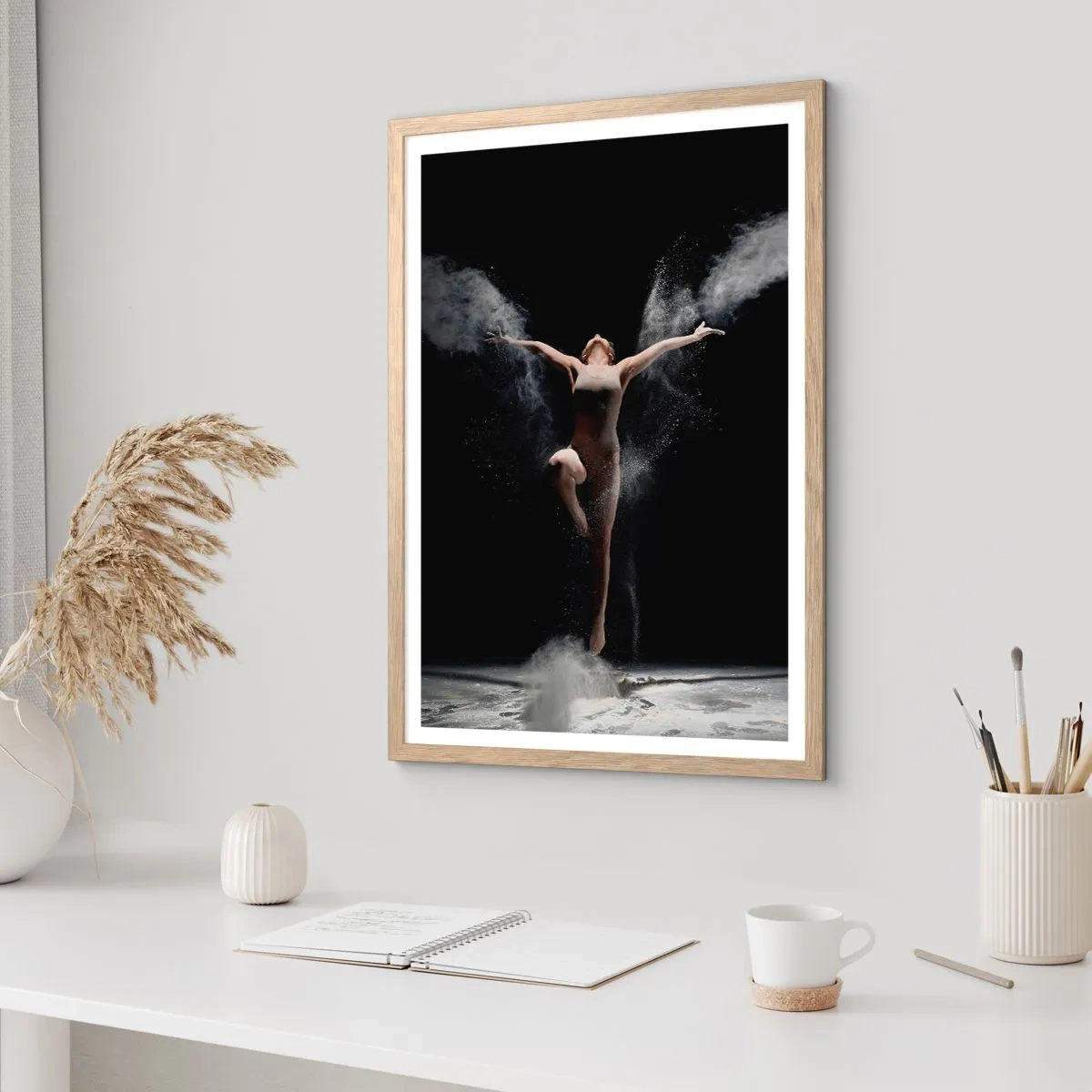 Poster in einem Rahmen aus heller Eiche - Elfen existieren - 70x100 cm