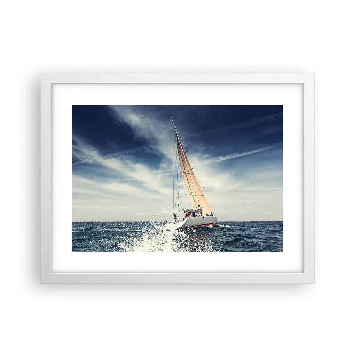 Poster in einem weißen Rahmen - Sie werden uns nicht einholen! - 40x30 cm