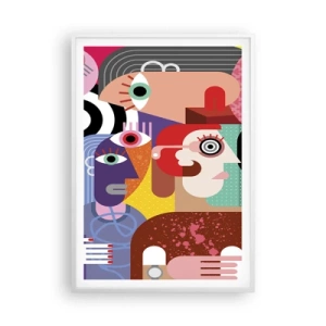 Poster in einem weißen Rahmen - Wir sind von Herrn Picasso - 70x100 cm