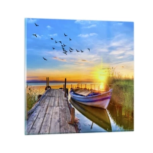 Glasbild - Bild auf glas - Bis morgen - 40x40 cm