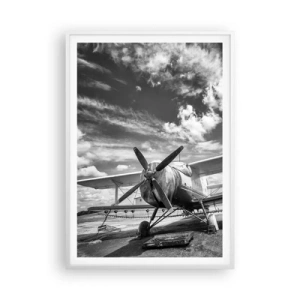 Poster in einem weißen Rahmen - Ich kann es kaum erwarten! - 70x100 cm