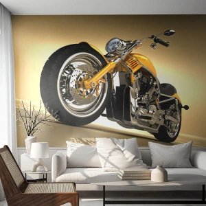 Selbstklebende Fototapete Deluxe Sticker - Ein Traum von Kraft und Geschwindigkeit - Motorrad, Motor, Automobil - 350x256 cm