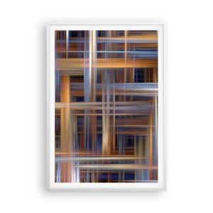 Poster in einem weißen Rahmen - Aus Licht gewebt - 70x100 cm