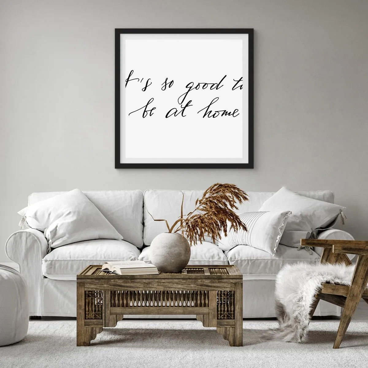 Poster in einem schwarzem Rahmen - Die ganze Wahrheit - 40x40 cm