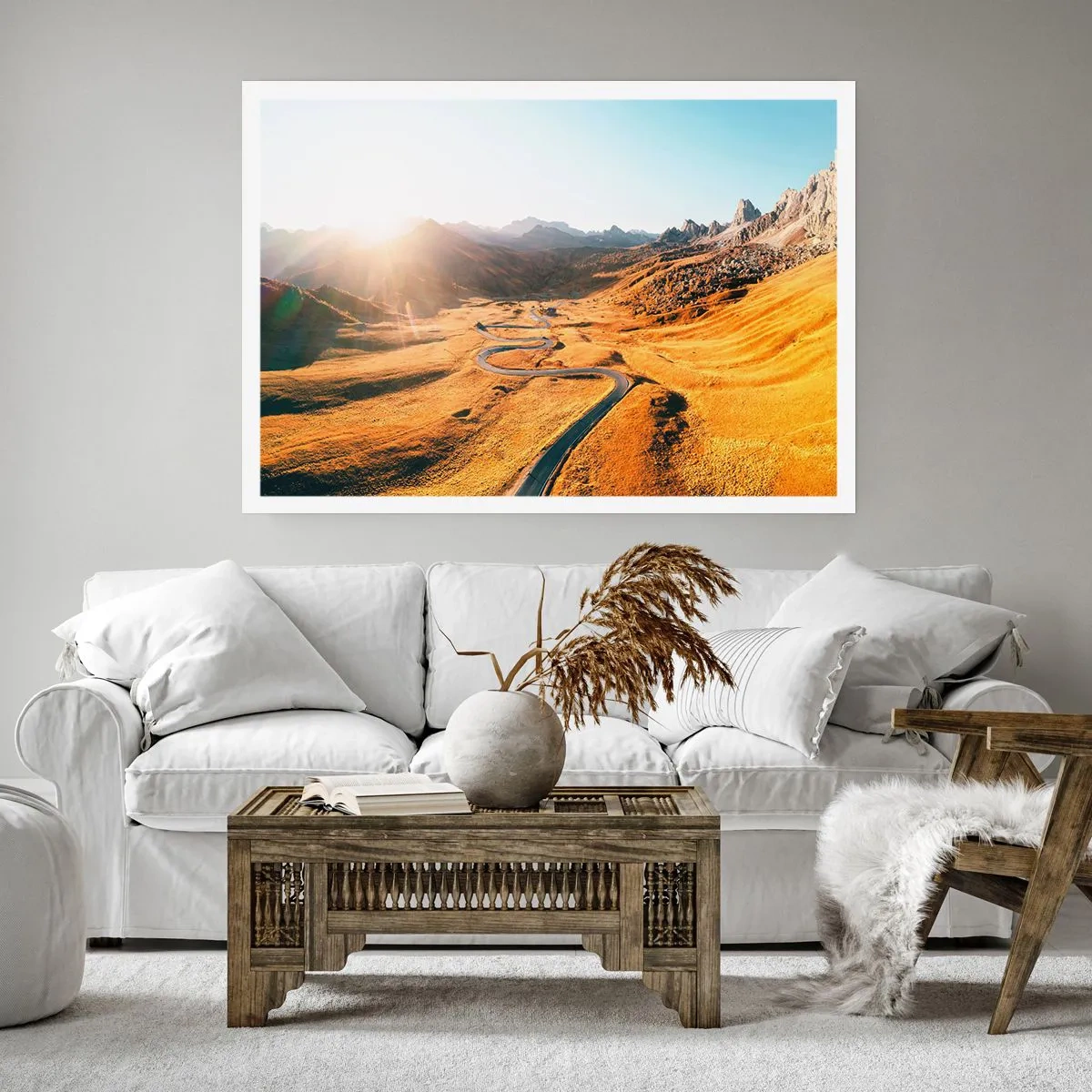 Poster - In einem goldenen Tal - 40x30 cm