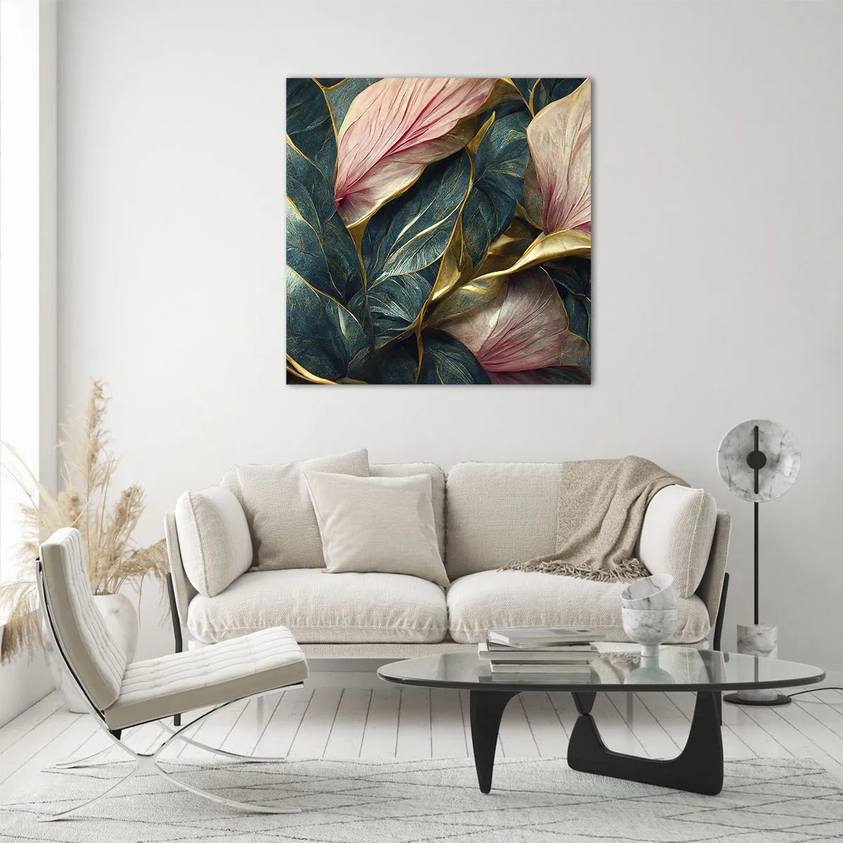 Glasbild - Bild auf glas - Natürliche Eleganz und Stil - 70x70 cm