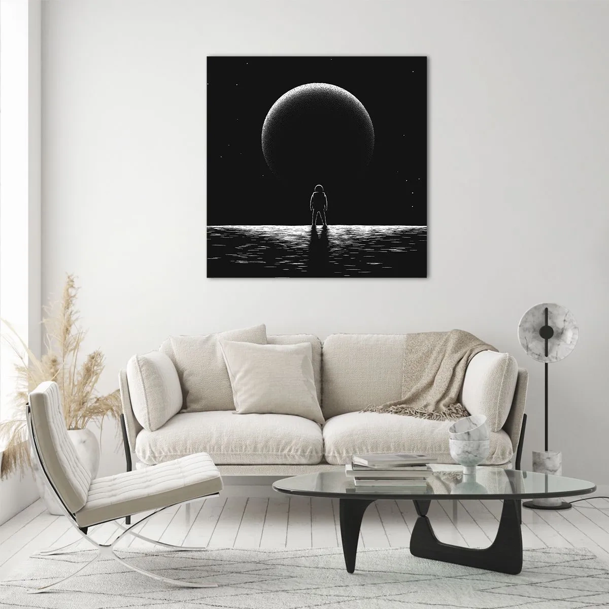 Glasbild - Bild auf glas - Angesicht zu Angesicht - 40x40 cm