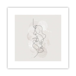 Poster - Verstrickt in eine Umarmung - 30x30 cm