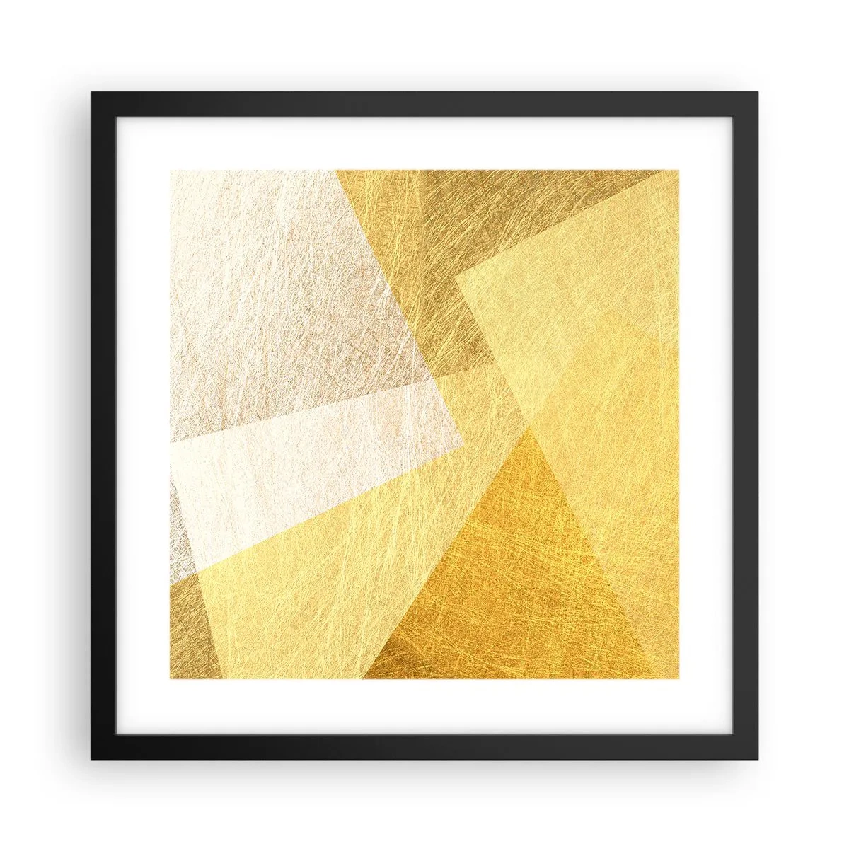 Poster in einem schwarzem Rahmen - Geometriewetter - 40x40 cm