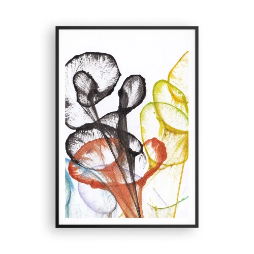 Poster in einem schwarzem Rahmen - Blumen mit Seele - 70x100 cm