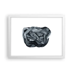 Poster in einem weißen Rahmen - Es ist nicht so einfach - 40x30 cm