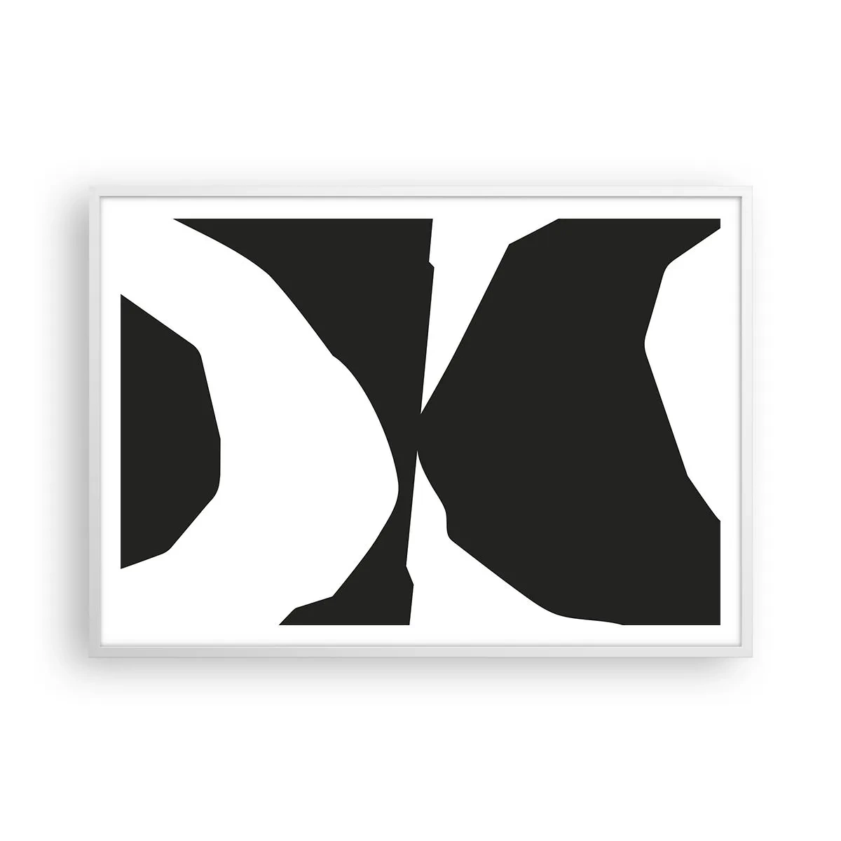 Poster in einem weißen Rahmen - Positiv negativ - 100x70 cm