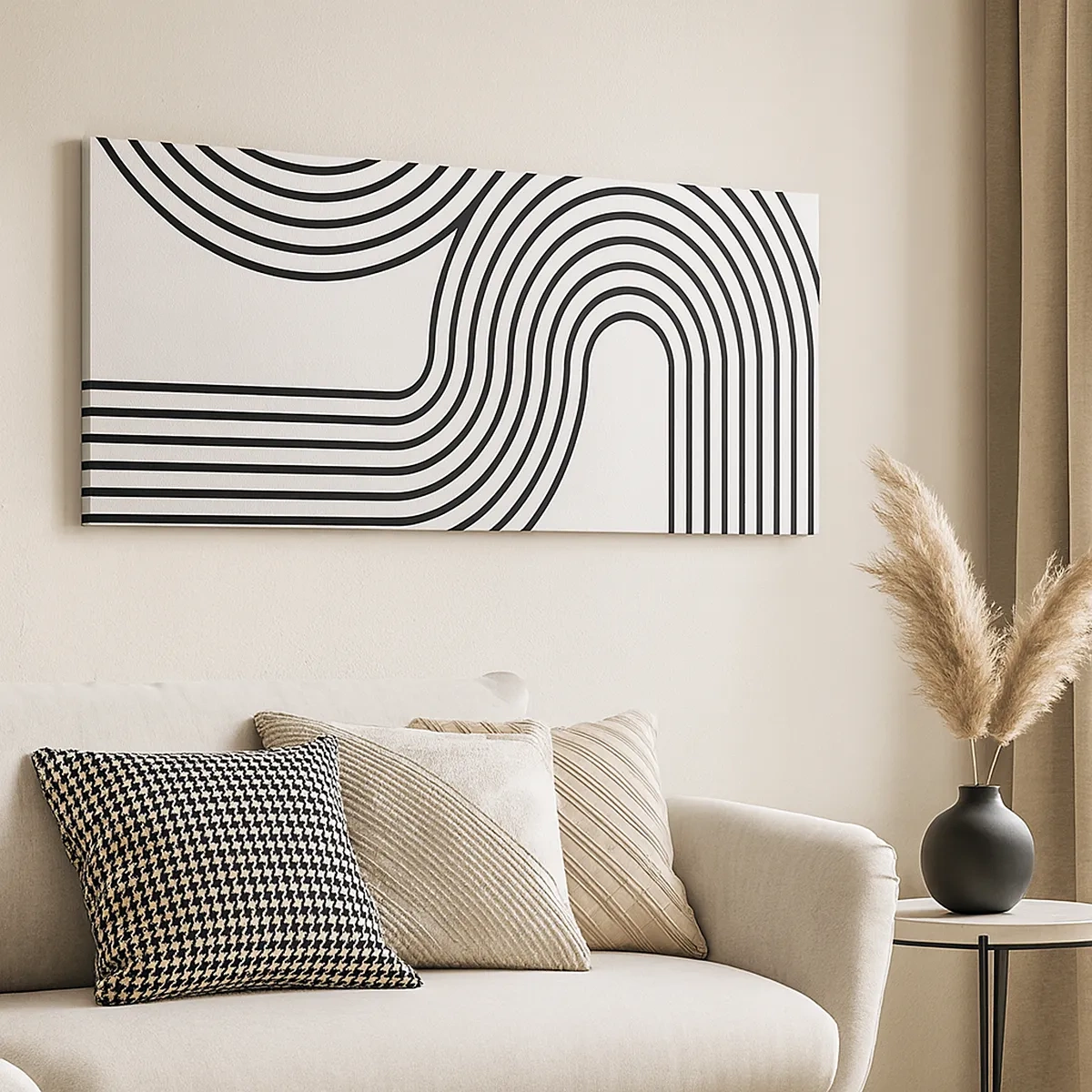 Bild auf Leinwand - Leinwandbild - An der Kurve - 30x30 cm