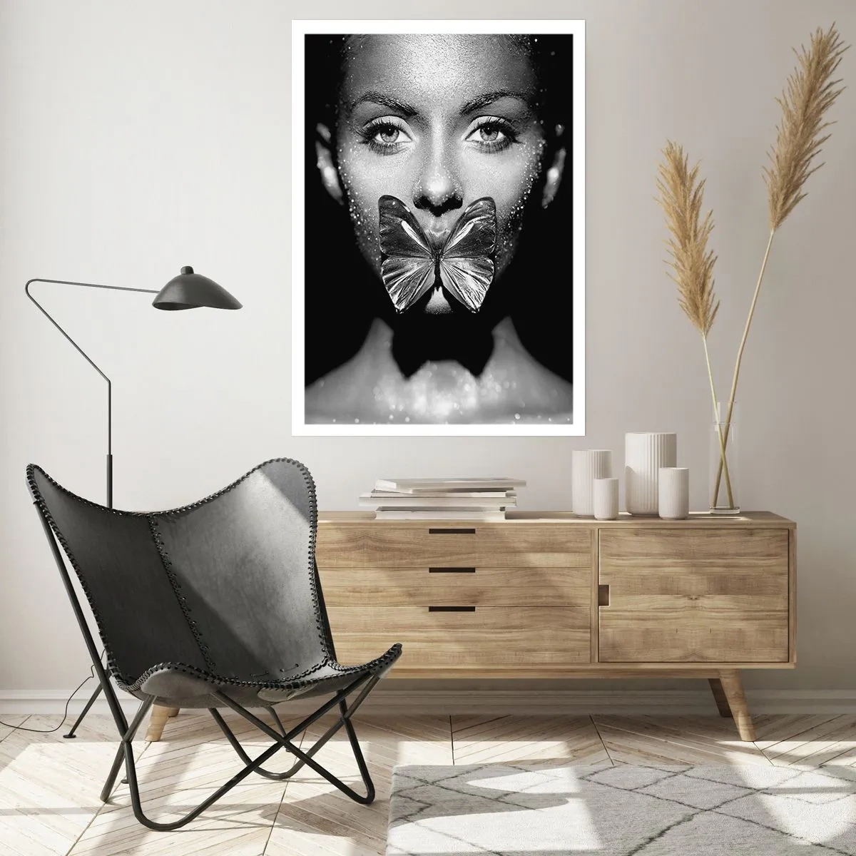 Poster - Schmetterlingskuss - 70x100 cm