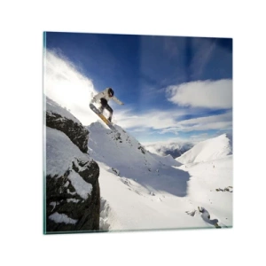 Glasbild - Bild auf glas - Freiheit ohne Grenzen - 70x70 cm