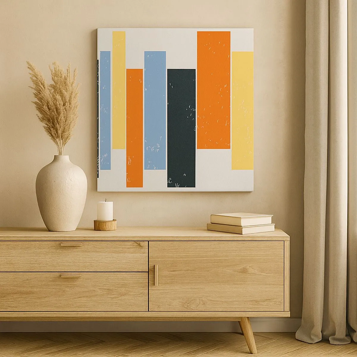 Bild auf Leinwand - Leinwandbild - Musiknotation - 30x30 cm