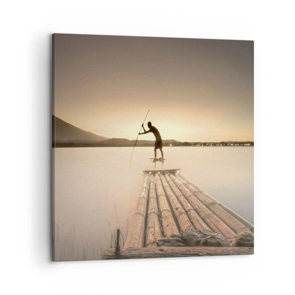 Bild auf Leinwand - Leinwandbild - Vor dem schlafen gehen - 50x50 cm