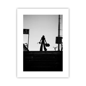 Poster - Städtisches Wandern - 30x40 cm