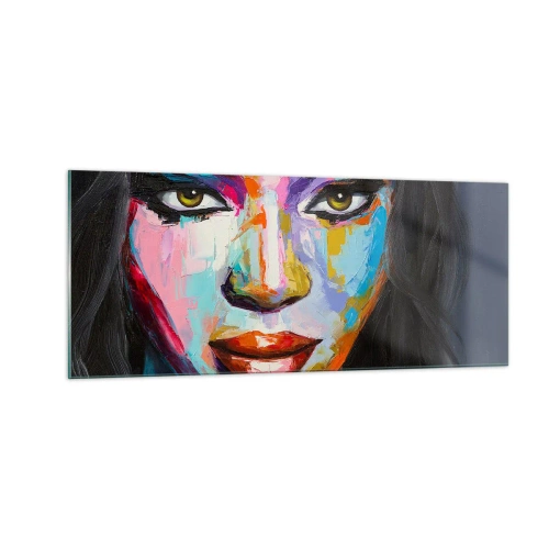 Glasbild - Bild auf glas - Es ist unmöglich die Augen abzuwenden - 100x40 cm