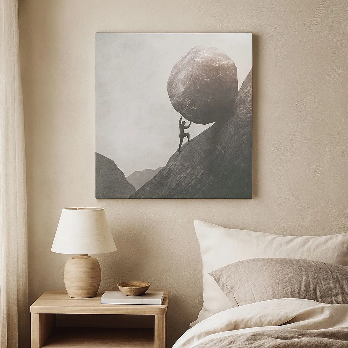 Bild auf Leinwand - Leinwandbild - Ich glaube wider alle Hoffnung - 30x30 cm