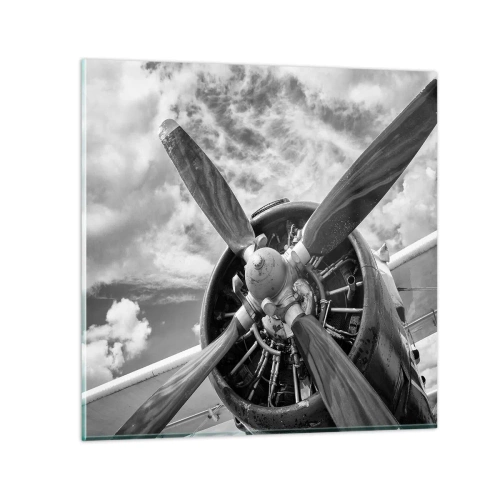 Glasbild - Bild auf glas - Eroberer der Lüfte - 70x70 cm