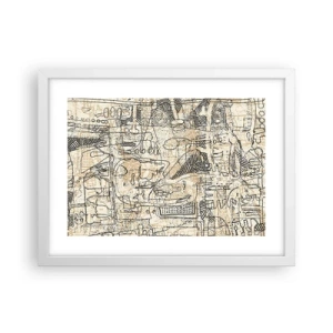 Poster in einem weißen Rahmen - Es wartet darauf, entschlüsselt zu werden - 40x30 cm