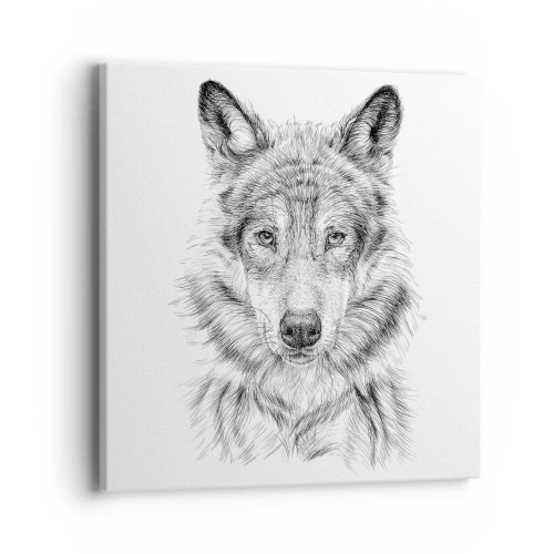 Bild auf Leinwand - Leinwandbild - Ein geborener Anführer - 40x40 cm