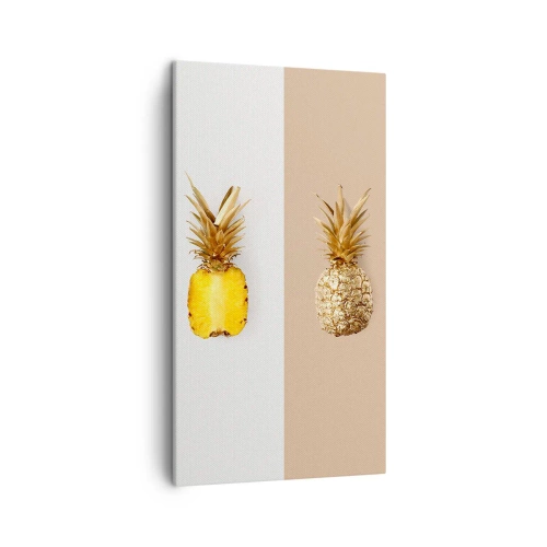 Bild auf Leinwand - Leinwandbild - Ananas für uns - 45x80 cm