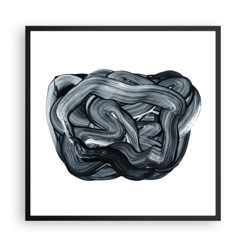 Poster in einem schwarzem Rahmen - Es ist nicht so einfach - 60x60 cm