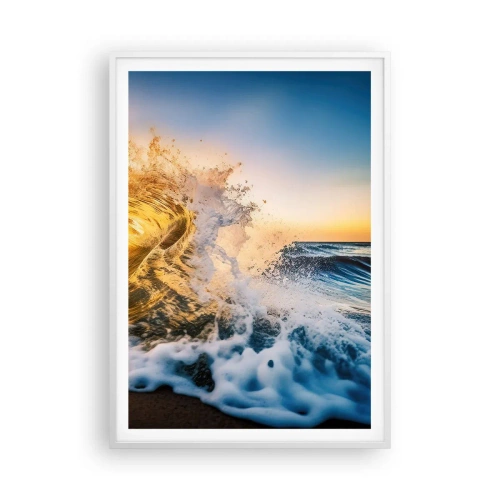 Poster in einem weißen Rahmen - Spaß im Sand - 70x100 cm