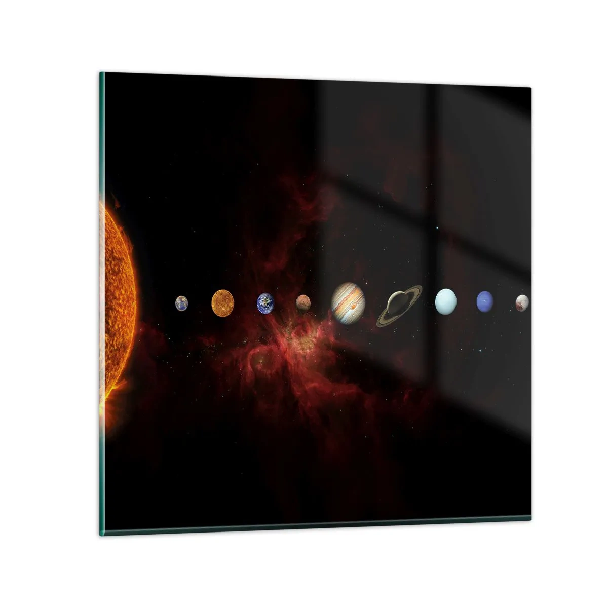 Glasbild - Bild auf glas - Unsere Nachbarschaft - 60x60 cm