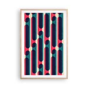 Poster in einem Rahmen aus heller Eiche - In die Tiefe und vorwärts - 61x91 cm