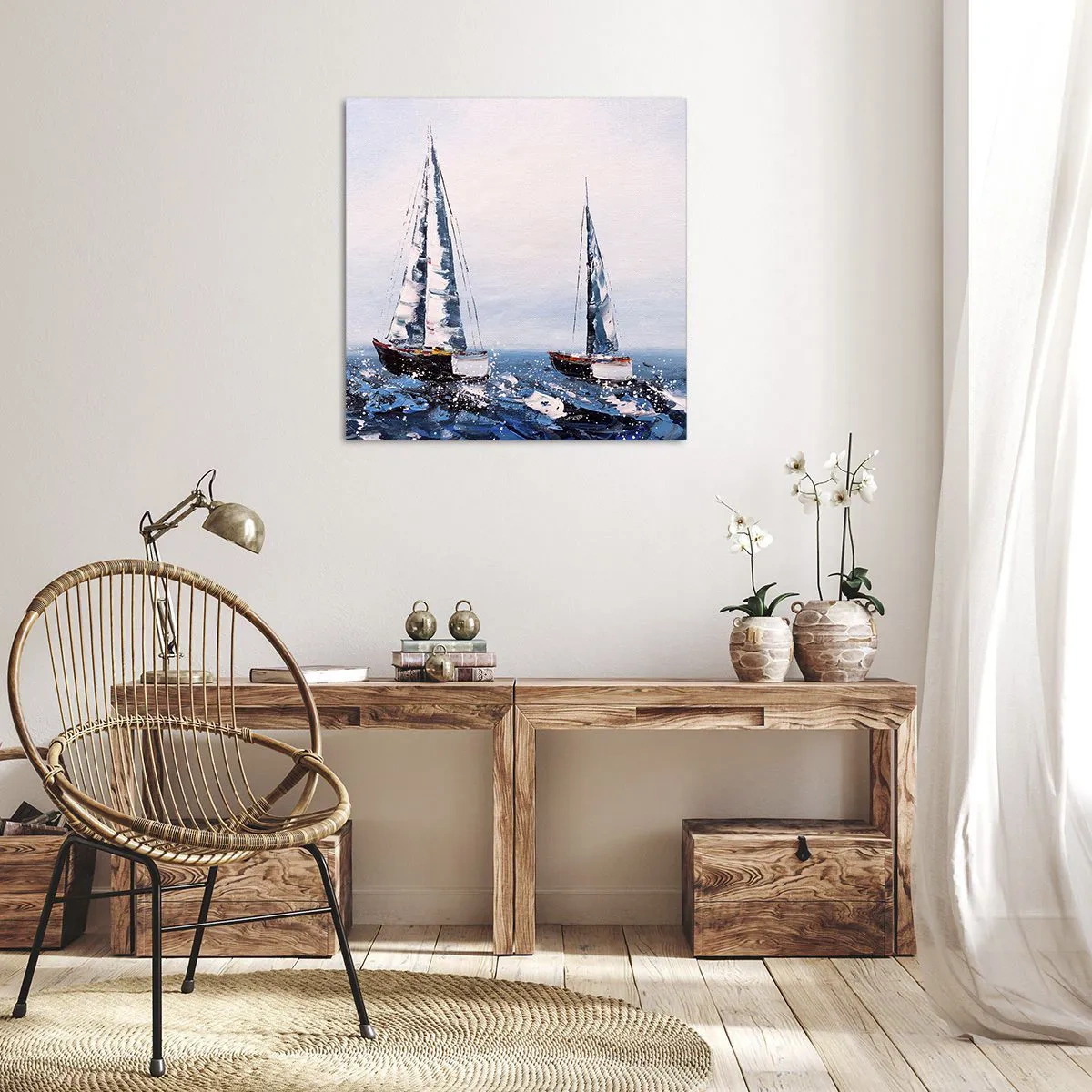 Bild auf Leinwand - Leinwandbild - Bruderschaft des Windes - 30x30 cm