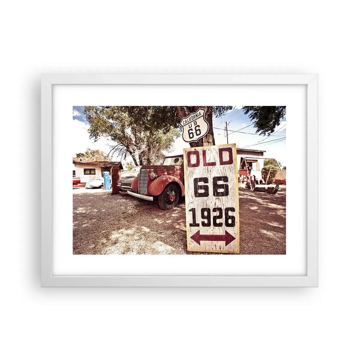 Poster in einem weißen Rahmen - Die Legende der amerikanischen Provinz - 40x30 cm